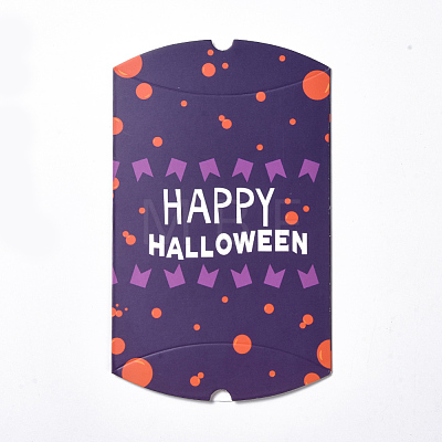 Halloween Pillow Candy Gift Boxes X-CON-L024-C01-1