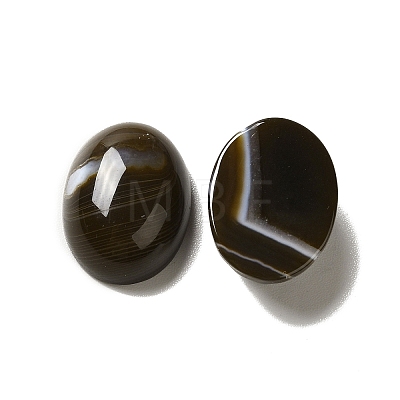Natural Banded Agate Cabochons G-G975-01A-01-1