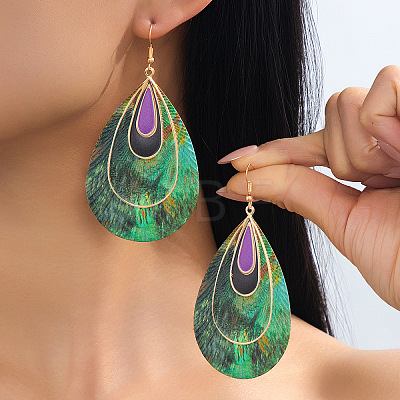Alloy Dangle Earrings for Women WG8F981-01-1