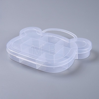 11 Compartments Bear Plastic Storage Box CON-P006-01-1