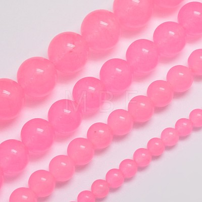 Natural & Dyed Malaysia Jade Bead Strands X-G-A146-8mm-A08-1