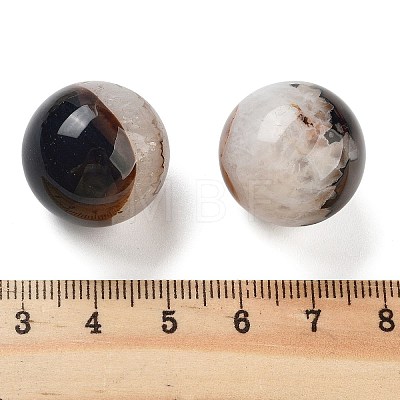 Natural Agate Sphere Beads G-G129-01-1