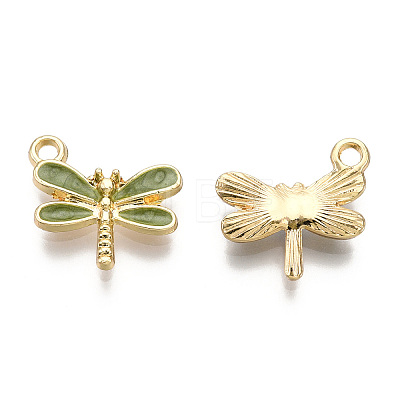 Light Gold Plated Alloy Charms ENAM-T009-02C-1