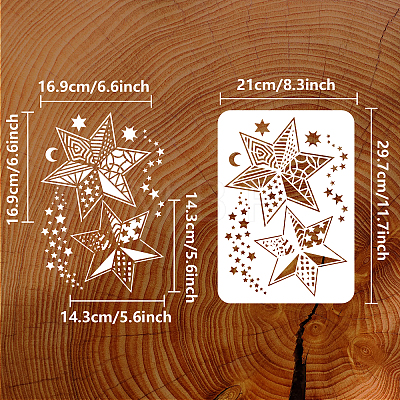 Plastic Drawing Painting Stencils Templates DIY-WH0396-496-1