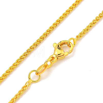 Brass Wheat Chain Necklaces for Women NJEW-G084-21G-1