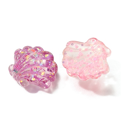 Transparent Marine Organism Resin Cabochons RESI-H035-05E-1