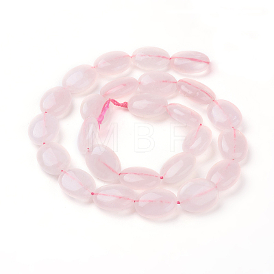 Natural Rose Quartz Beads Strands G-G731-14-16x12mm-1