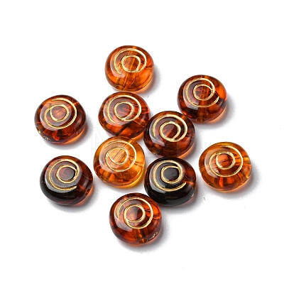 Imitation Amber Transparent Acrylic Beads MACR-D071-02G-1