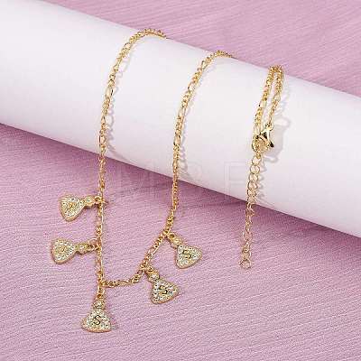Brass Micro Pave Clear Cubic Zirconia Money Bag Pendant Necklaces NJEW-A071-07G-1