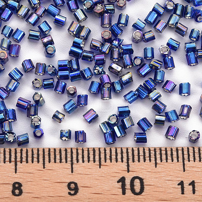 Glass Bugle Beads SEED-S032-09A-641-1