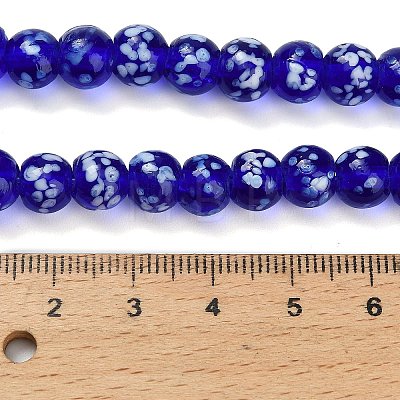 Handmade Lampwork Beads Strands LAMP-H071-01B-1