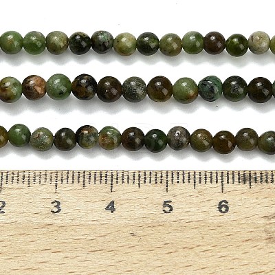 Natural Green Opal Beads Strands G-L642-B14-4mm-1