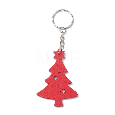 Christmas Wood Kechain KEYC-JKC00878-1