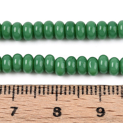 Opaque Spray Painted Glass Beads GLAA-ZX008-4mm-18C-1