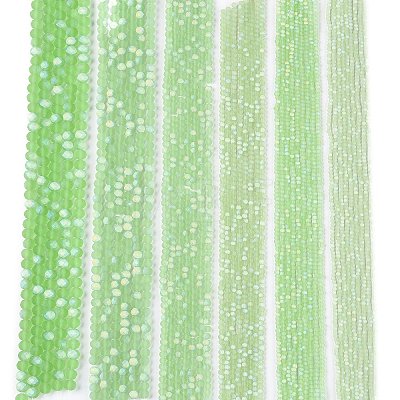 Transparent Glass Beads Strands EGLA-A044-T8mm-MB09-1