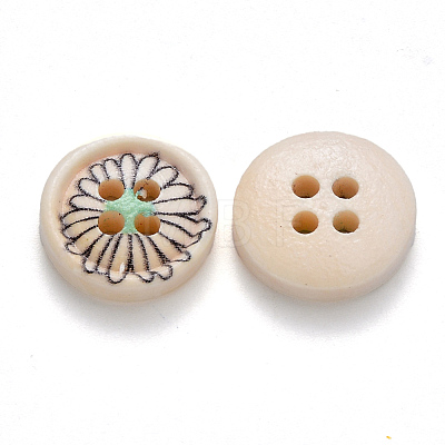 2-Hole Wooden Buttons BUTT-N016-07-1