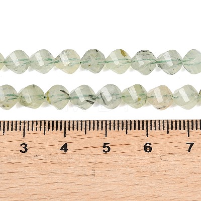 Natural Prehnite Beads Strands G-P611-C33-01-1