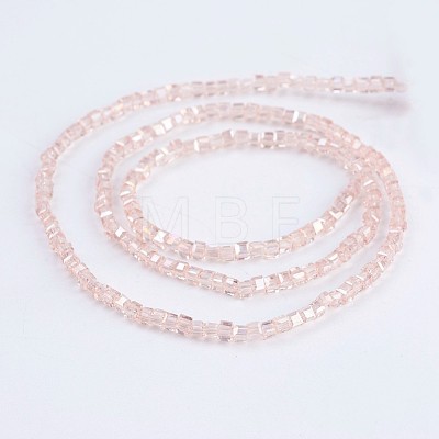 Electroplate Glass Beads Strands EGLA-F121-AB-A01-1