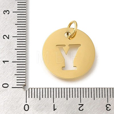 Ion Plating(IP) 304 Stainless Steel Pendants STAS-M074-01G-Y-1