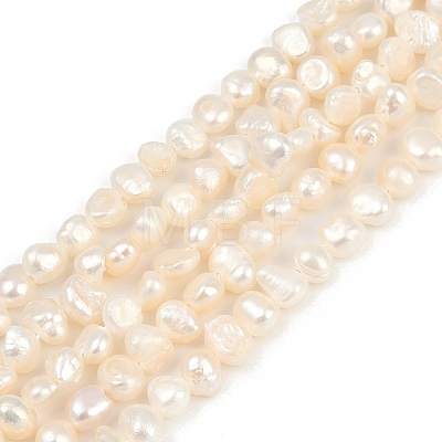 Natural Cultured Freshwater Pearl Beads Strands PEAR-P064-19G-05A-01-1