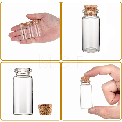 Glass Jar Bead Containers X-CON-Q005-1