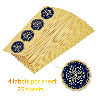 Self Adhesive Gold Foil Embossed Stickers DIY-WH0219-018-1