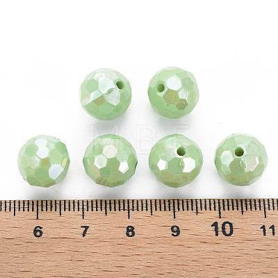 Opaque Acrylic Beads X-TACR-S154-10F-01-1