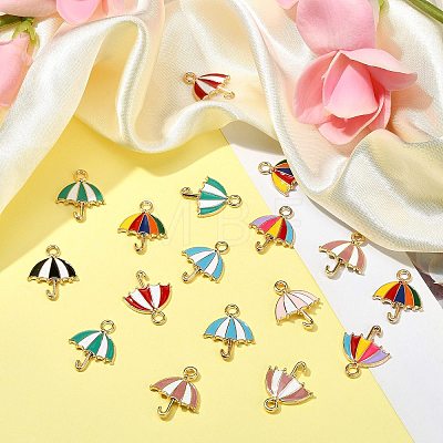 45Pcs 9 Colors Alloy Pendants ENAM-CJ0002-73-1