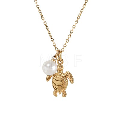Ocean 204 Stainless Steel Sea Animals Pendant Cable Chain Necklaces for Women WG5B3FA-03-1