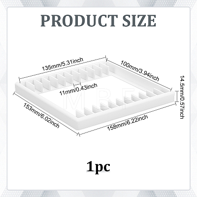 12 Grids Plastic CD Storage Racks AJEW-WH0643-111A-1