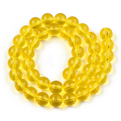 Transparent Glass Beads Strands GLAA-T032-T10mm-11-1