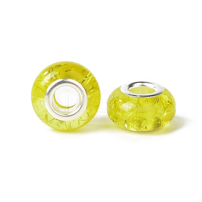 Rondelle Resin European Beads RPDL-A001-01-05-1