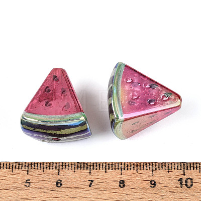 UV Plating Opaque Acrylic Beads OACR-N153-12-1