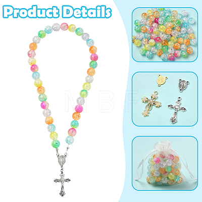 Religion DIY Pendant Decoration Making Kits DIY-YW0018-34-1