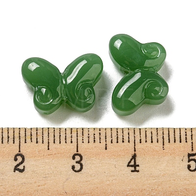 Imitation Jade Glass Beads GLAA-D017-01A-1