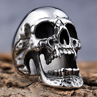 Skull 304 Stainless Steel Finger Rings for Men FS-WGF2445-03-1