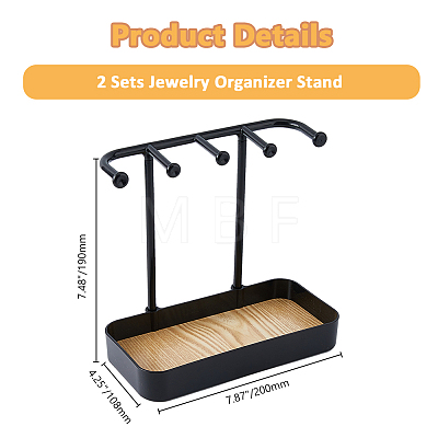 Plastic Earring Display Stands EDIS-WH0016-063A-1