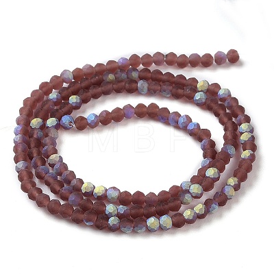 Imitation Jade Glass Beads Strands EGLA-A034-T2mm-MB13-1