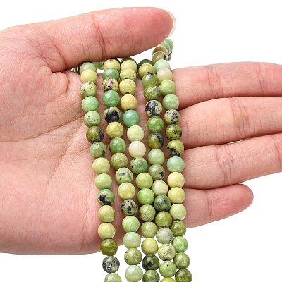 Natural Serpentine Beads Strands G-N166-6-1