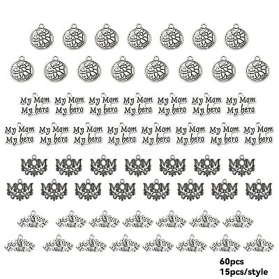 40Pcs 4 Styles Mother's Day Theme TIBEP-YW0001-82-1