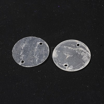 Natural Capiz Shell Connector Charms BSHE-S304-11-1