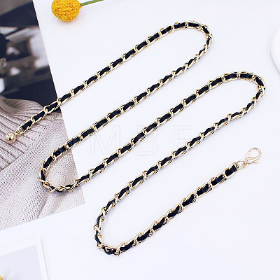 Alloy PU Leather Braided Waist Chains for Woman WGB955C-01-1