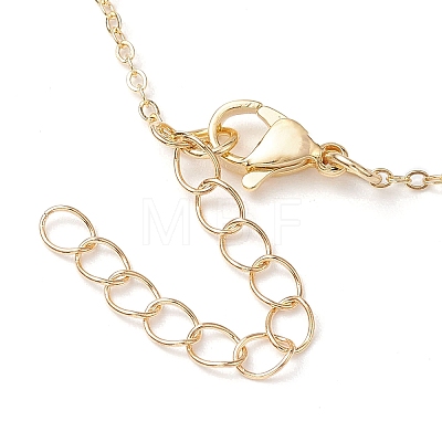 Alloy Enamel Pendant Necklaces for Women NJEW-JN04806-1