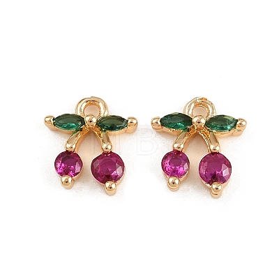Brass Micro Pave Cubic Zirconia Pendants KK-C115-03E-04G-1