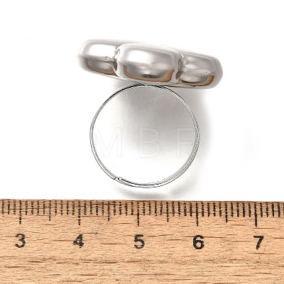 304 Stainless Steel Adjustable Finger Ring RJEW-H244-08P-1