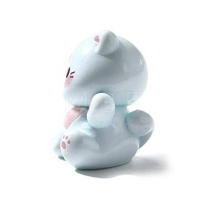 Opaque Cute Little Cat Resin Ornament RESI-S015-02A-1