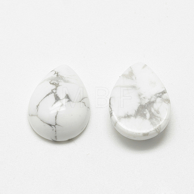 Natural Howlite Cabochons G-R417-10x14-29-1