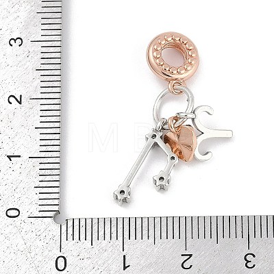 Brass Pendants with Cubic Zirconia KK-Q015-01C-1