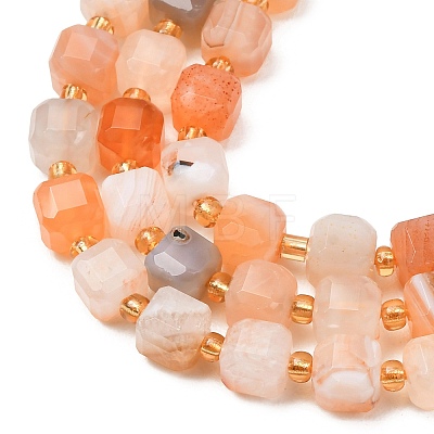 Natural Yellow Botswana Agate Beads Strands GG-CBAC972-A16-01-1