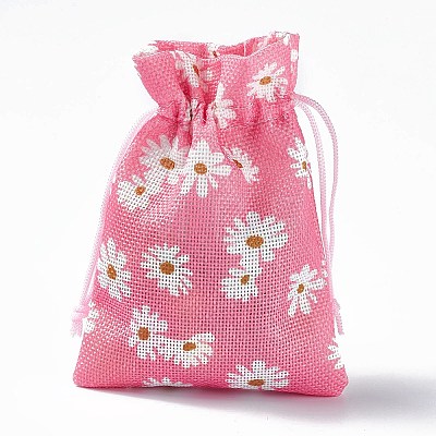 Burlap Packing Pouches Drawstring Bags ABAG-L016-A11-1
